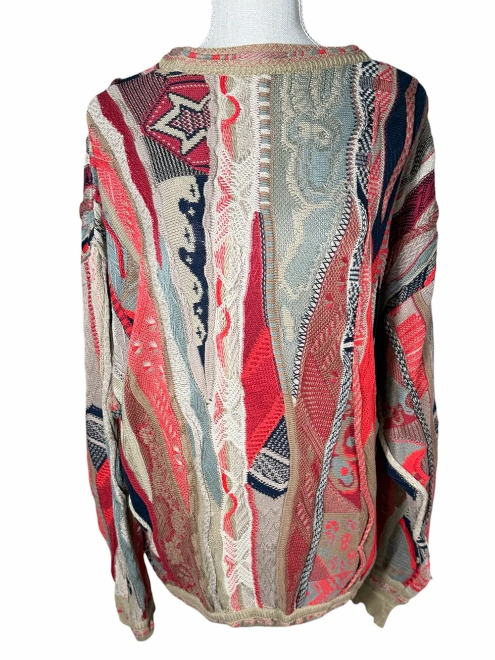 Vintage 90's Carlo Alberto Coogi Style Eclectic Grandpa Sweater